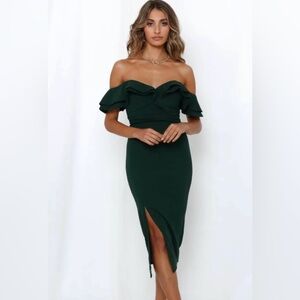 Hello Molly green dress size L